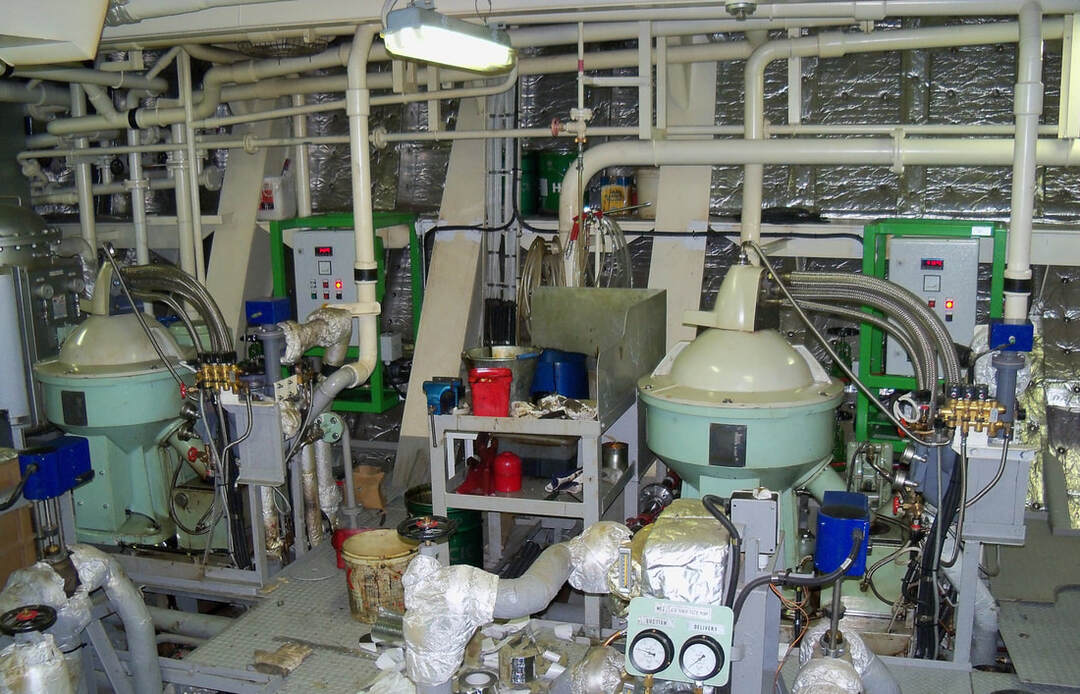 Sludge reduction homogenizers on board of vessel